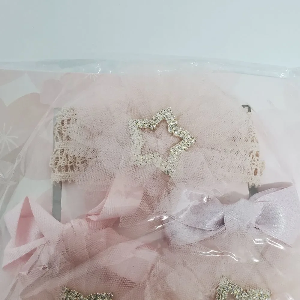 NIB Chicbaby Pink Hair Accessories & Socks